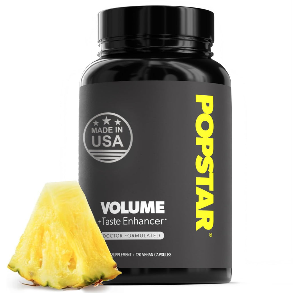 POPSTAR Labs Semen Volume Booster - Men's Semen Health & Fertility Supplement - Doctor Formulated to Increase Load Volume - Made in USA - Non-GMO, Organic, Vegan - 120 Capsules (1 Month Supply)