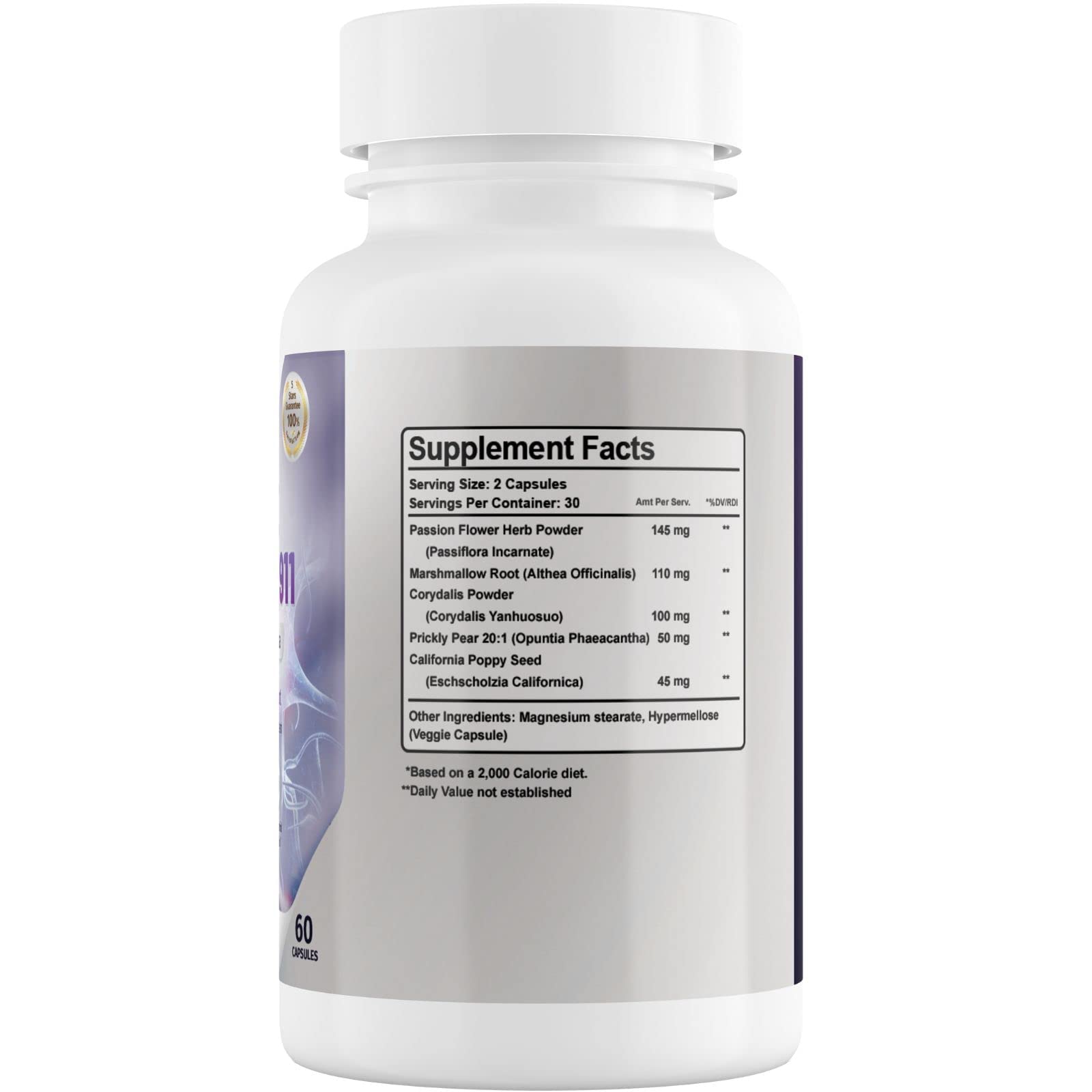Nerve Control 911 – Natural Plant-Based Nerve Health Supplement (60 Capsules)