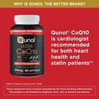 Qunol Ultra CoQ10 100mg Softgels- 3X Better Absorption Coenzyme Q10 Supplements - Antioxidant Supplement for Vascular and Heart Health & Energy Production - 5 Month Supply - 150 Count