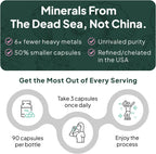 Pure Magnesium Glycinate with Zinc - Maximum Strength Chelated Magnesium Supplement for Women and Men 90 Capsule