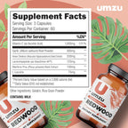 UMZU Redwood Max Nitric Oxide Booster, 1-Month Supply – Advanced Nitric Oxide Supplement with Fitnox Blend, Pine Bark, Resveratrol & Tart Cherry – Promotes Healthy Circulation, Energy and Recovery