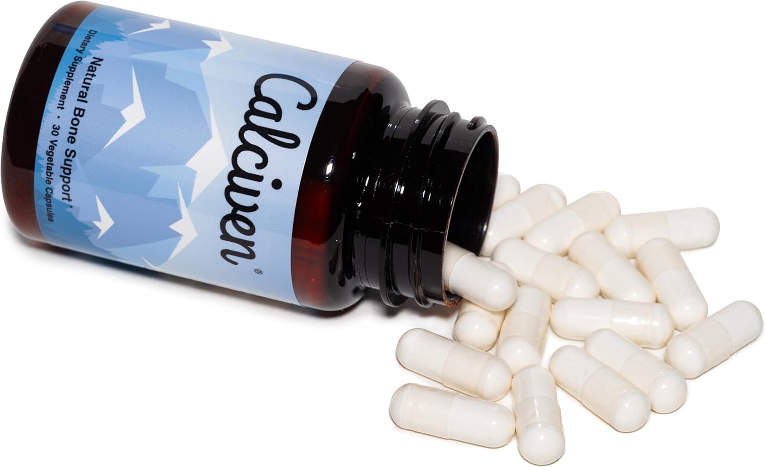 Calciven Natural Bone Support Supplement – 30 Vegetarian Capsules | Calcium, Vitamin D3 & Bone Strength Formula