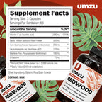 UMZU Redwood Max Nitric Oxide Booster, 1-Month Supply – Advanced Nitric Oxide Supplement with Fitnox Blend, Pine Bark, Resveratrol & Tart Cherry – Promotes Healthy Circulation, Energy and Recovery