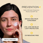 IMAGE Skincare PREVENTION+ Daily Ultimate Protection Moisturizer , SPF 50 Face Sunscreen Lotion, Zinc Oxide, Blendable with No White Cast, 3.2 oz