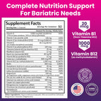 ProCare Health Bariatric Multivitamin 45mg Iron – Once Daily Capsule for Gastric Bypass, Sleeve & Post-Op Support – 90 Easy-to-Swallow Capsules, 3-Month Supply, No Artificial Colors, Gluten-Free
