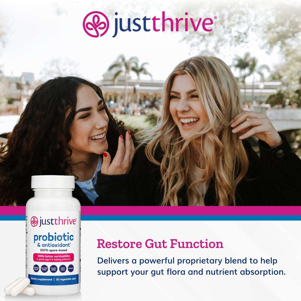 Just Thrive Probiotic & Antioxidant Supplement -30 Caps