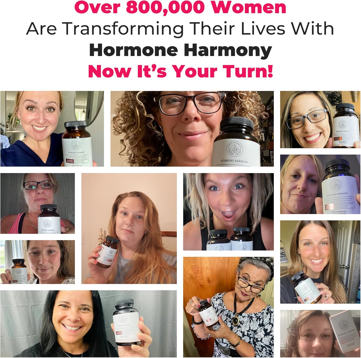 Ultra Potent Hormone Harmony Natural Hormonal Support for Women. 72 Capsules